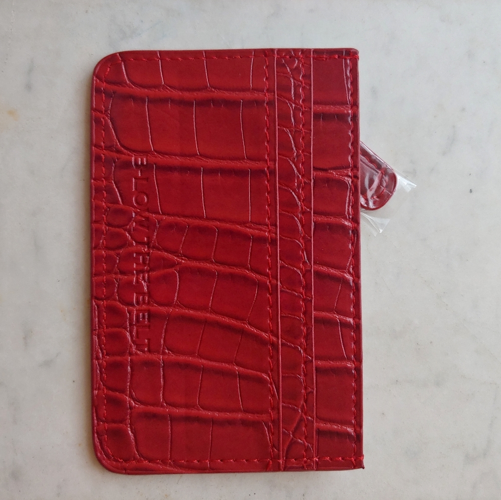 Small Croc Card Case